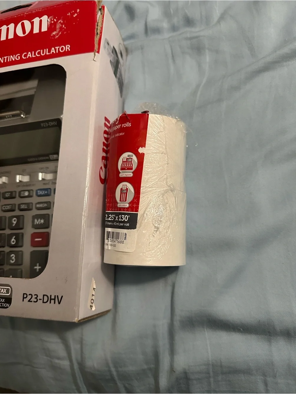 Canon P23-DHV Printing Calculator 12-Digit Desktop Tax Business Calculator w/Box